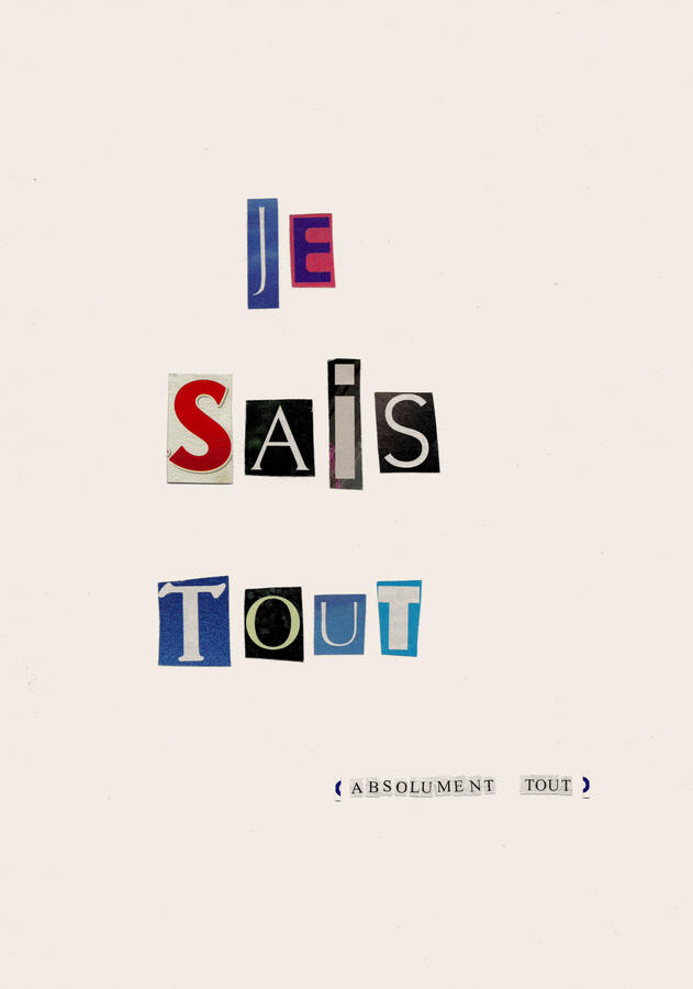 Je sais tout - I Know Everything